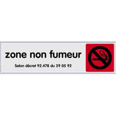 Signalétique zone non fumeur