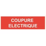 Panneau PVC coupure électrique
