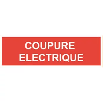 Panneau PVC coupure électrique