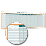 Planning d'organisation annuel géant 2025