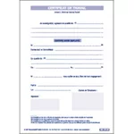 Certificat de travail