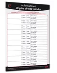 Affichage origine des viandes