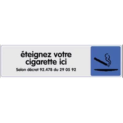 Signalétique éteignez cigarette