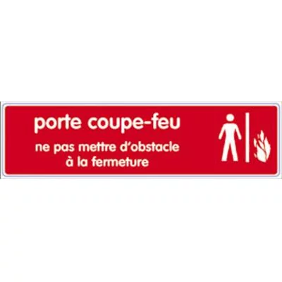 Signalétique pas d'obstacle