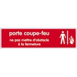 Signalétique pas d'obstacle