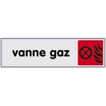 Signalétique vanne gaz