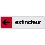 Signalétique extincteur gauche