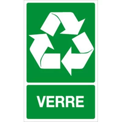 Panneau recyclage verre