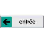 Signalétique entrée gauche