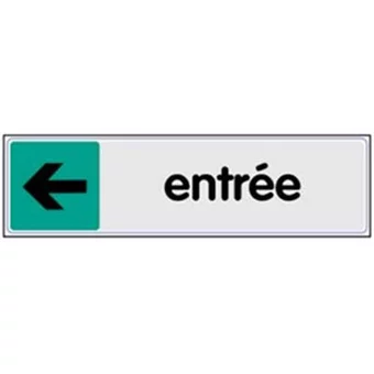 Signalétique entrée gauche