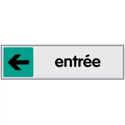 Signalétique entrée gauche