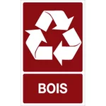 Panneau recyclage bois
