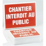 Panneau éco chantier interdit