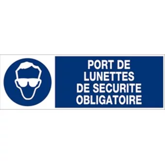 Panneau PVC port lunettes de sécurité