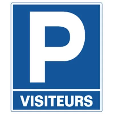 Plaque parking visiteurs
