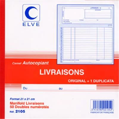 Carnet de livraisons dupli