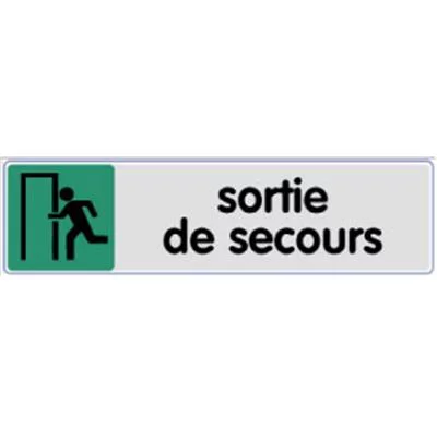 Signalétique sortie secours gauche