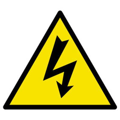 Triangle alu risque électrique