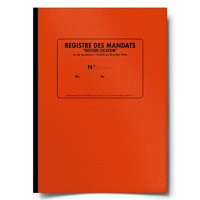 REGISTRE DES MANDATS GESTION-LOCATION AGENCES IMMOBILIERES