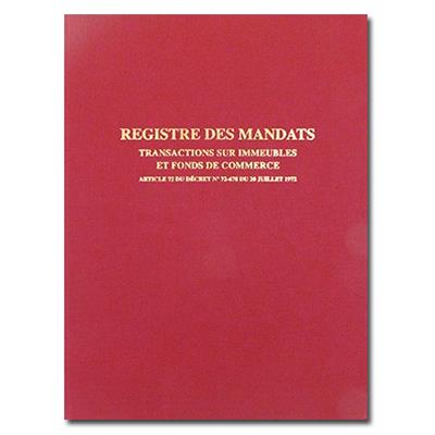 REGISTRE DES MANDATS TRANSACTION FINITION PLUS AGENCES IMMOBILIERES