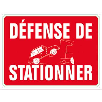 DEFENSE DE STATIONNER INTERDICTION
