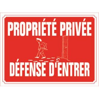 PROPRIETE PRIVEE ALU INTERDICTION