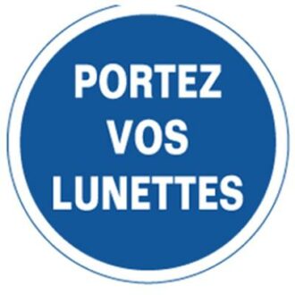 PANNEAU PVC PORT LUNETTES DE SECURITE OBLIGATIONS