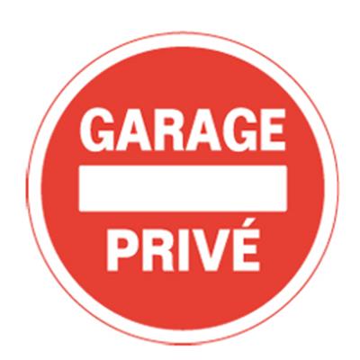 ADHESIF GARAGE PRIVE INTERDICTION