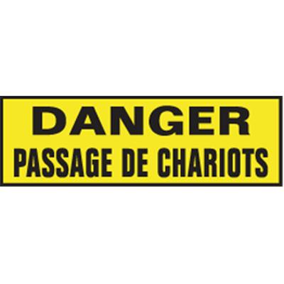 DANGER PASSAGE DE CHARIOTS DANGER