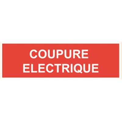 PANNEAU PVC COUPURE ÉLECTRIQUE INFORMATION