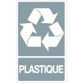 PANNEAU RECYCLAGE PLASTIQUE 20 X 33 CM RECYCLAGE