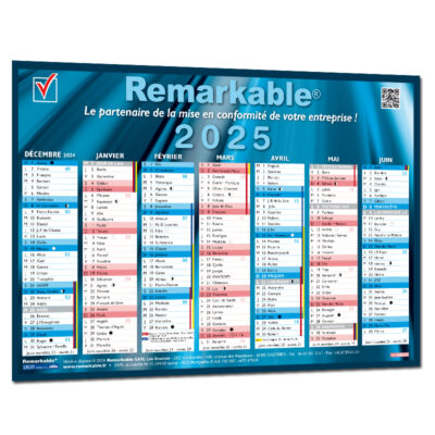 CALENDRIER A4 2025 EQUIPEMENT DE L′ENTREPRISE